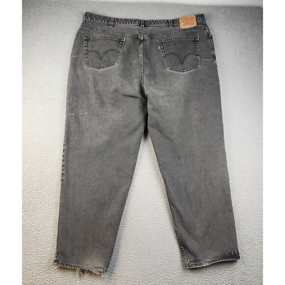 VTG Comfort Fit Levis Jeans Mens 48x32 Black Y2K 560 Loose Tapered Denim Pants - Picture 2 of 14